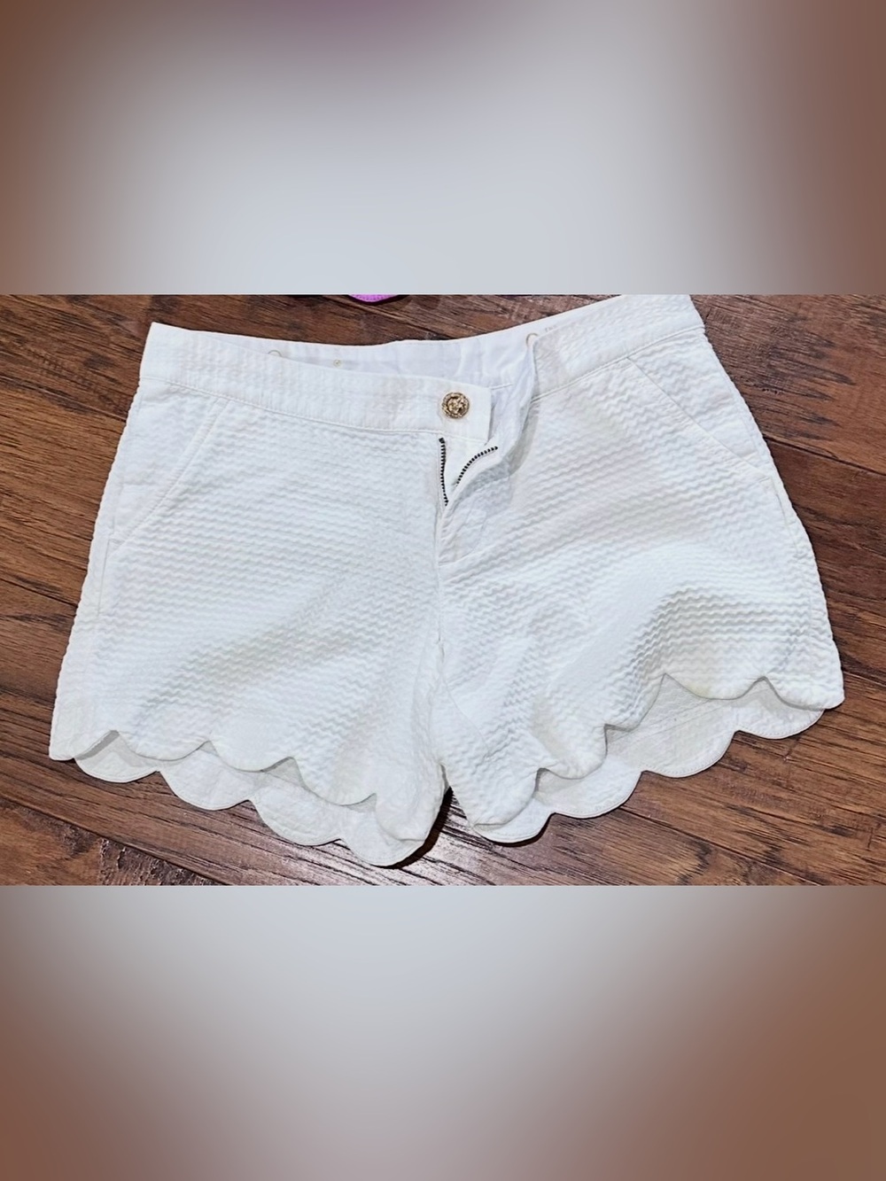 Lilly Pulitzer White Buttercup Shorts